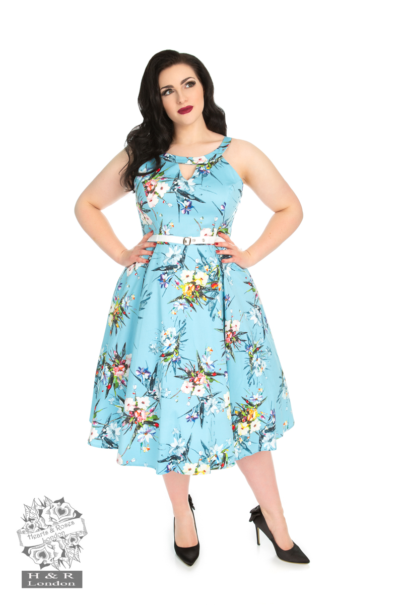 Blue Lizzy Floral Dress